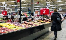 Dans un supermarché de Lille le 30 novembre 2016