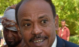 Le gouverneur d'Aden, le général Jaafar Saad, dans la ville du Yémen qu'il administrait, le 24 octobre 2015 