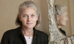 La philosophe française Elisabeth Badinter, le 26 octobre 2005 à Paris