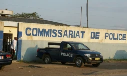 Un poste de police dans la banlieue d'Abidjan le 26 septembre 2017