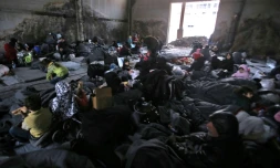 Des civils ayant fui Alep à Jibrin, en Syrie, le 30 novembre 2016