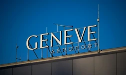 Les lettres de l'aéroport de Genève, le 24 décembre 2023 en Suisse