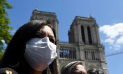 Anne Hidalgo, masquée, le 31 mai 2020 à Paris