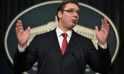 Le Premier ministre serbe, Aleksandar Vucic, à Belgrade le 20 février 2016