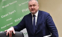 Le président de l'Agence russe antidopage (Rusada) Youri Ganus en conférence de presse à Moscou, le 22 janvier 2019