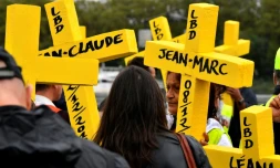 Manifestation de "gilets jaunes", le 22 septembre 2019 Ă Bordeaux, contre les violences policiĂšres