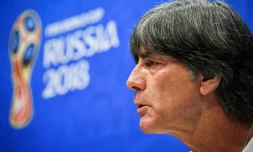 Le sélectionneur allemand Joachim Löw en conférence de presse de veille de match à Sotchi, le 22 juin 2018
