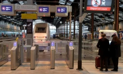 Un TGV gare de Montparnasse le 11 janvier 2019