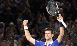 Novak Djokovic vainqueur du Masters 1000 de Paris-Bercy aux dépens d'Andy Murray, le 8 novembre 2015