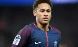 L'attaquant vedette du Paris SG Neymar lors du match de L1 contre Strasbourg au Parc des Princes, le 17 fevrier 2018 