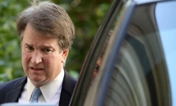 Le juge Brett Kavanaugh quitte son domicile de Chevy Chase, le 19 septembre 2018 dans le Maryland,