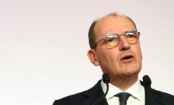 Le Premier ministre Jean Castex lors d'une conférence de presse à Paris le 27 août 2020