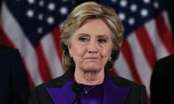 La candidate démocrate à la Maison Blanche Hillary Clinton, le 9 novembre 2016 à New York