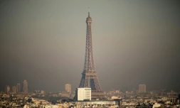 Brouillard de pollution le 8 décembre 2016 à Paris