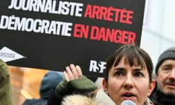 La journaliste Ariane Lavrilleux à Paris le 17 janvier 2025