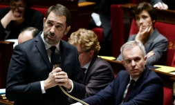 Le ministre de l'Intérieur Christophe Castaner à l'Assemblée nationale à Paris, le 29 janvier 2019