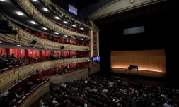 Des spectateurs au Théùtre royal de Madrid, le 14 janvier 2021