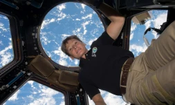L'astronaute Peggy Whitson à bord de la Station spatiale internationale, le 24 avril 2017
