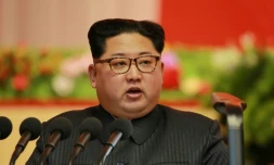 Kim Jong-Un le 13 décembre 2017 à Pyongyuang