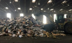 Une station de séparation des déchets à Washington, le 10 juillet 2018