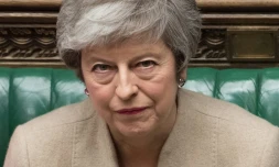 Une photo de la Première ministre britannique Theresa May diffusée par le Parlement le 29 mars 2019