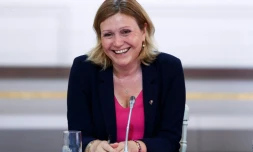 La présidente de l'Assemblée nationale Yaël Braun-Pivet à  Paris le 12 juillet 2025
