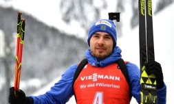 Le Russe Anton Shipulin, 3e de la poursuite 12,5 km d'Anterselva (Antholz), le 20 janvier 2018