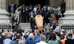 ObsÚques du réalisateur Jean-Pierre Mocky à l'église Saint-Sulpice à Paris le 12 août 2019