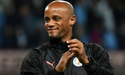 Vincent Kompany lors d'un match de gala organisé en son honneur par Manchester City à l'Etihad Stadium le 11 septembre 2019 