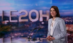 ValĂ©rie Hayer tĂȘte de liste de Renew aux EuropĂ©ennes est interrogĂ©e jeudi 29 fĂ©vrier 2024 sur le plateau de TF 1