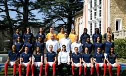 L'équipe de France féminine, le 2 avril 2019 à Clairefontaine