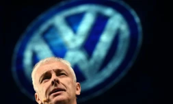 Le PDG de Volkswagen Matthias Mueller à Detroit le 10 janvier 2016