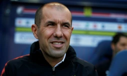L'entraîneur portugais de Monaco Leonardo Jardim lors du déplacement à Caen le 6 mai 2018