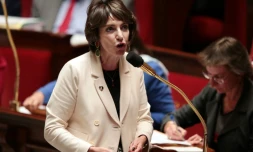 La ministre des Affaires sociales Marisol Touraine, le 13 octobre 2015, à l'Assemblée nationale, à Paris