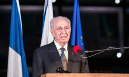 L'ex-président israélien et prix Nobel de la paix Shimon Peres, le 14 novembre 2015 à Tel-Aviv