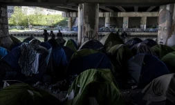 Photo du campement du Millénaire le 20 avril 2018