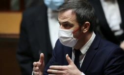 Le ministre de la Santé Olivier Véran à l'Assemblée nationale, le 22 février 2022 à Paris