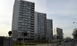 Une cité de Clichy-sous-Bois, berceau des émeutes urbaine des 2005, le 6 mars 2015