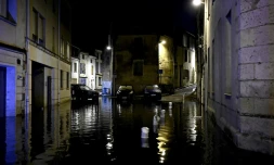 Les eaux des inondations à Agen le 9 septembre 2021  