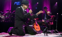 Leonard Cohen sur scène au festival de jazz de Montreux, le 5 juillet 2013