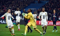 Le gardien nigérian de Lille's Vincent Enyeama lors du match de Ligue 1 Paris SG - LOSC, le 13 février 2016 au Parc des Princes