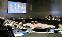 Photo diffusée par la Fifa du comité exécutif d'urgence qui s'est tenu à Zurich, le 20 octobre 2015
