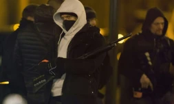 Des policiers en opération le 24 mars 2016 à Argenteuil