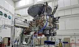 La sonde spatiale Clipper de la NASA au Jet Propulsion Laboratory de Pasadena, en Californie, le 11 avril 2024