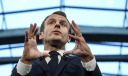 Le président français Emmanuel Macron à Paris le 09 octobre 2018