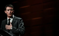 Le Premier ministre Manuel Valls, le 6 novembre 2015 Ă Lyon