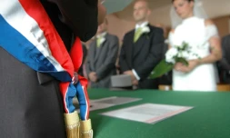 Un mariage à la mairie de Caen le 8 mars 2009