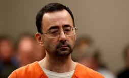 L'ancien médecin de la sélection américaine de gymnastique, Larry Nassar, le 22 novembre 2017 lors de son procès à Lansing dans le Michigan