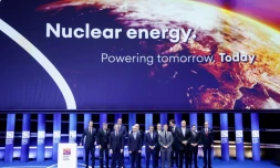 Les chefs d'Ătat et de gouvernement lors du Sommet sur l'Ă©nergie nuclĂ©aire de l'AIEA Ă Bruxelles le 21 mars 2024