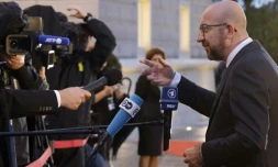 Le président du Conseil européen, Charles Michel, au sommet informel de l'UE à Brdo, en Slovénie, en 5 octobre 2021